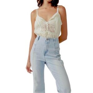 Free People “Still the One” lace bodysuit NWT small